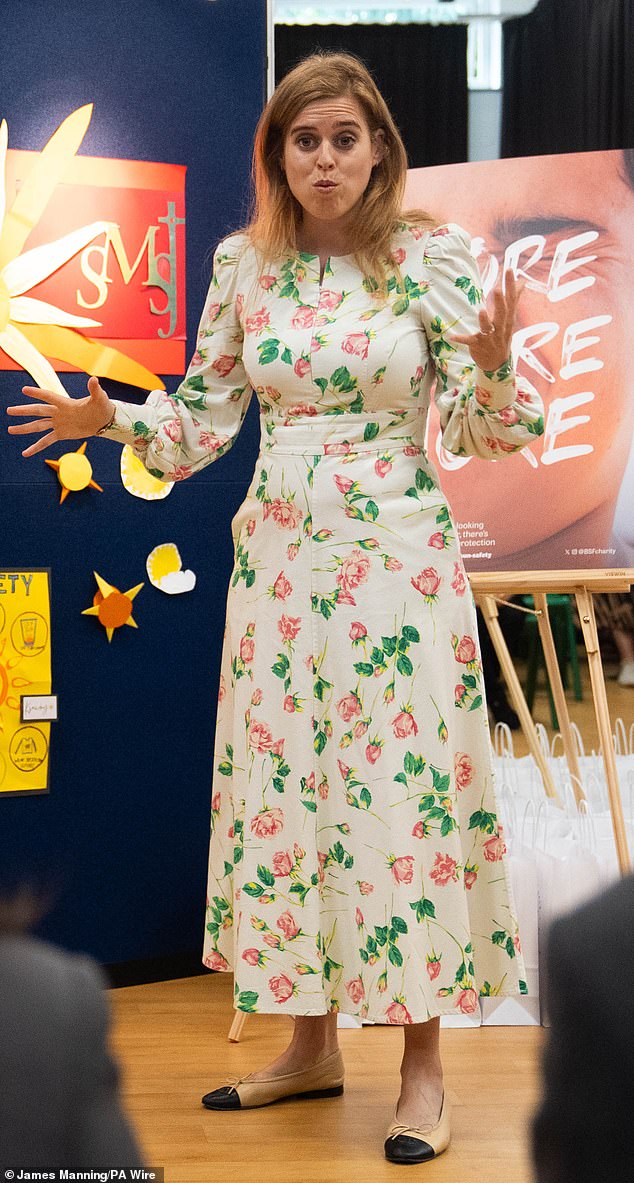 The 35-year-old looked animated as she chatted to year five pupils in assembly about the important topic