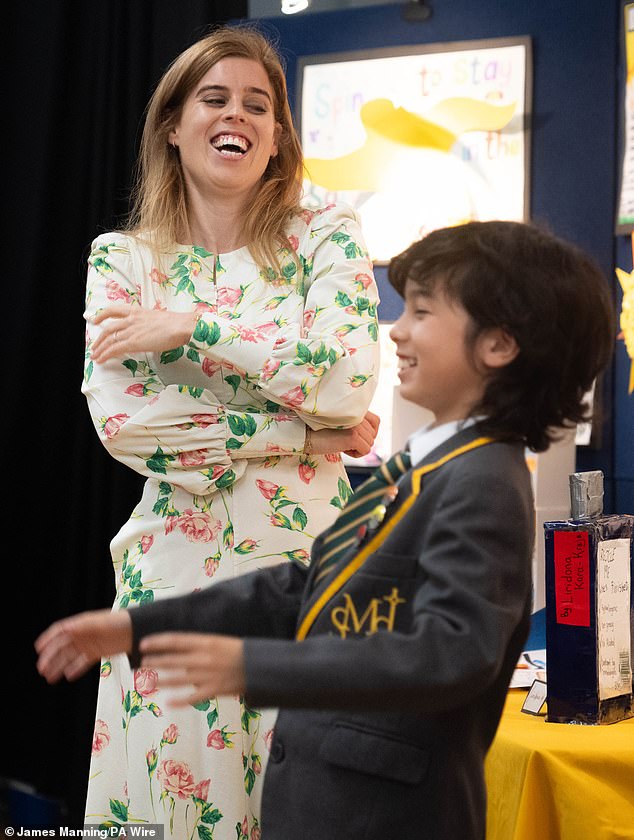 The royal met pupils at St Mary's and St John's primary school to discuss the importance of sunscreen and sun safety