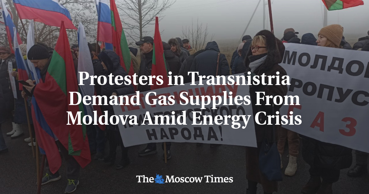 Protesters in Transnistria Demand Gas Supplies From Moldova Amid Energy Crisis