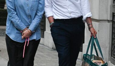 Princess Beatrice was all smiles with her 40-year-old businessman beau as they walked alongside each other in central London