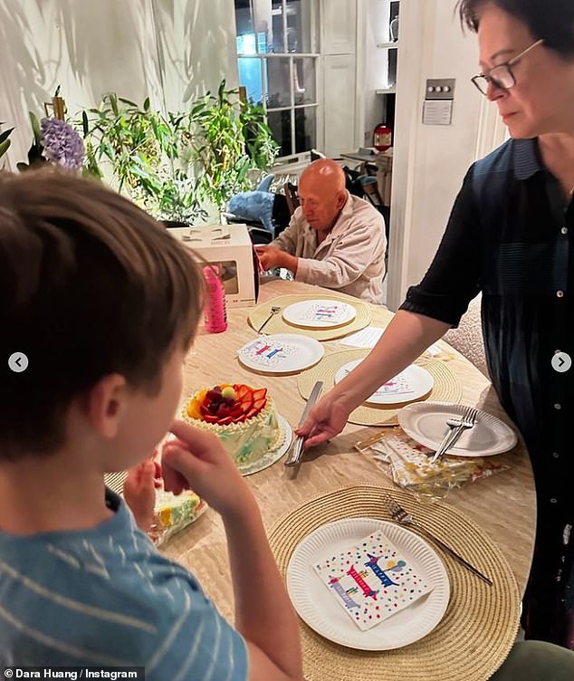 Taking to Instagram, the American architect, who has previously designed for Four Seasons hotels, shared a series of sweet images of herself and Wolfie exploring London alongside her father