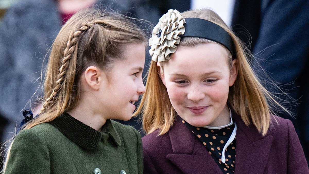Mia Tindall and Princess Charlotte's cute moment caught on camera that shows they are BFFs - video