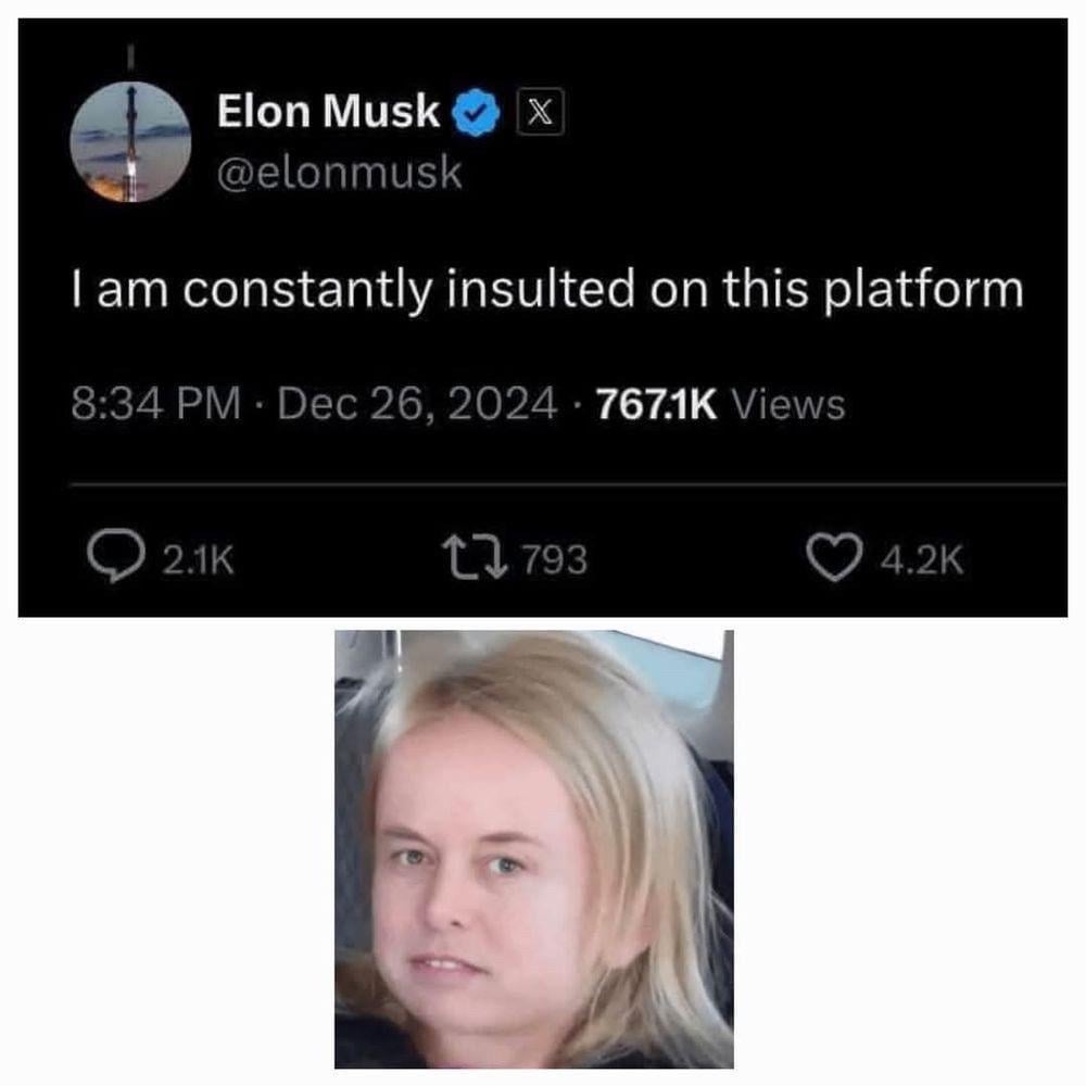 President Musk is not amused.