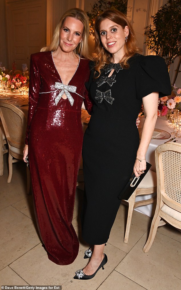 Alice Naylor-Leyland and Princess Beatrice pose up a storm at the event in London this evening