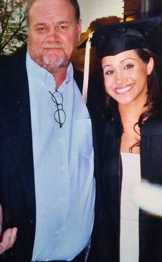 Meghan's father Thomas, pictured with his daughter on her graduation day, has admitted he 'spoiled her' growing up