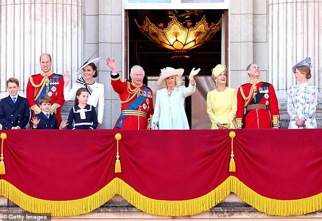 The Royal Family at Trooping The Colour last June. Kate is still expected to attend royal events such as this in 2025