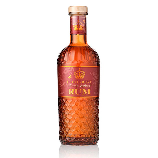 A 700ml bottle of Highgrove Honey Infused Rum costs £44.95