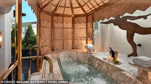 Dennik, a Slovak daily newspaper claimed the prime minister was staying in the Grand Opera Madama Butterfly suite within the accommodation which offers a rooftop jacuzzi