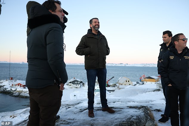 Donald Trump Jr. visited Greenland on Tuesday with three close Trump allies for what was initially being sold as a 'personal' trip. It soon became clear that his intentions are to further his father's intention to buy the arctic territory