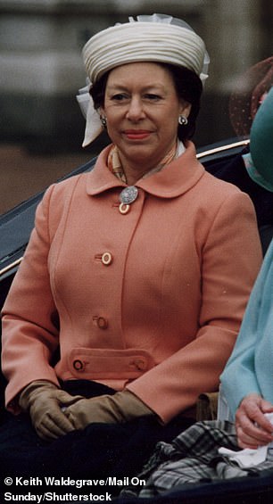 Princess Margaret wore the same coat for Trooping The Colour in 1995
