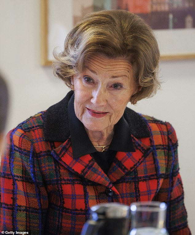 Pictured: Queen Sonja visits the Norwegian Salvation Army's Street Hospital, Gatehospitalet, on December 20, 2024 in Oslo