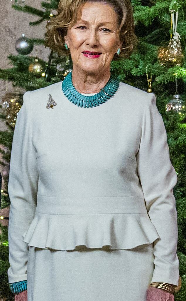 Queen Sonja of Norway (pictured in 2020) has been hospitalised following a skiing related incident