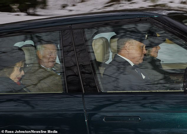 King Charles, Queen Camilla, and Lady Sarah Keswick took to Crathie Kirk near Balmoral this morning to attend a Sunday service