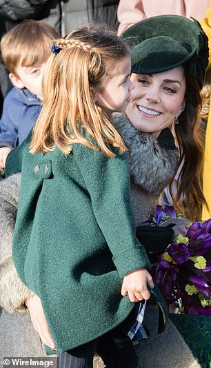 The classic double-breasted design had an A-line silhouette, in the same colour as Kate's hat, bag and shoes, to striking effect