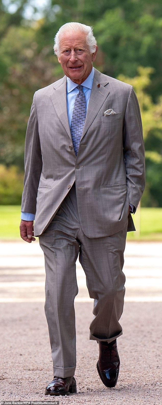 Charles' height is the same as the UK men's national average at 5ft 10'