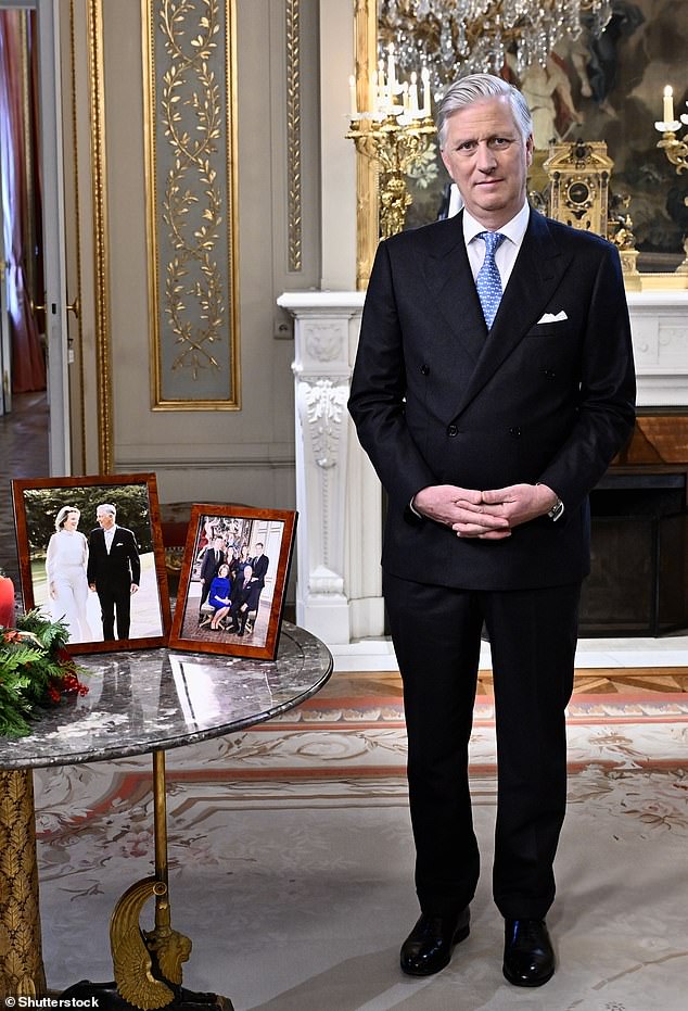 Philippe is King of the Belgians and stands at an imposing 6ft 3'. Pictured in December 2024