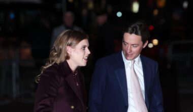 Princess Beatrice's Winter Maternity Style Includes a Merlot Dress and Velvet Heels