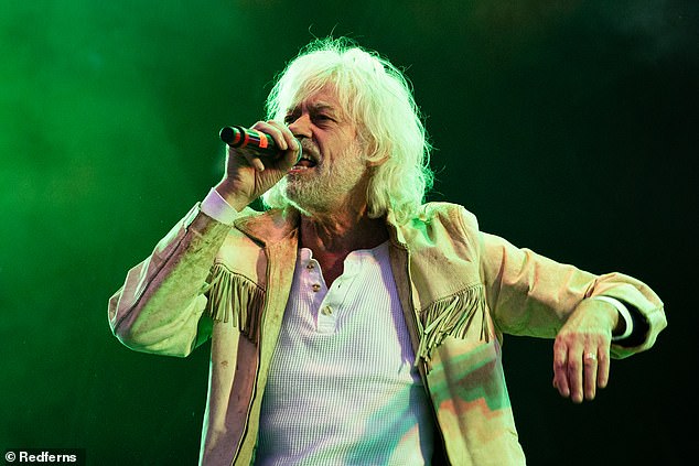 Bob Geldof (pictured performing in July 2024) has admitted to drug smuggling