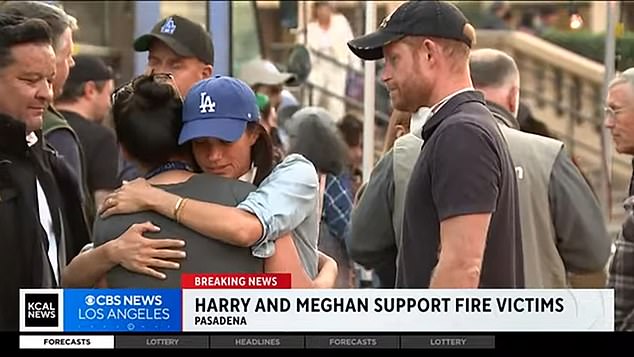 Meghan was pilloried as an ¿ambulance chaser¿ by Hollywood star Justine Bateman for what she called a ¿repulsive photo-op¿ at a centre for victims of the Los Angeles fires