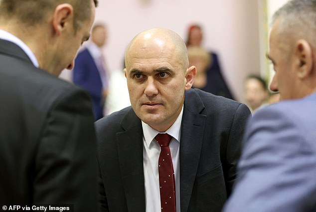 Josip Dabro (C) pictured on May 15, 2024