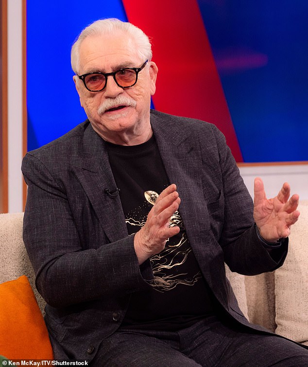 Addressing the Oxford Union, Succession actor Brian Cox (pictured), lets rip about fellow stars Sylvester Stallone and Jon Voight being named 'Hollywood ambassadors' by President Trump