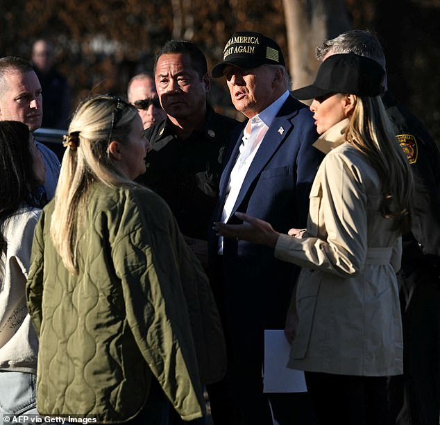 In a video posted on X, a 30-second clips shows the First Lady speaking to a woman in Slovenian, her native language, comforting her after the devastating loss brought on by the Palisades fires