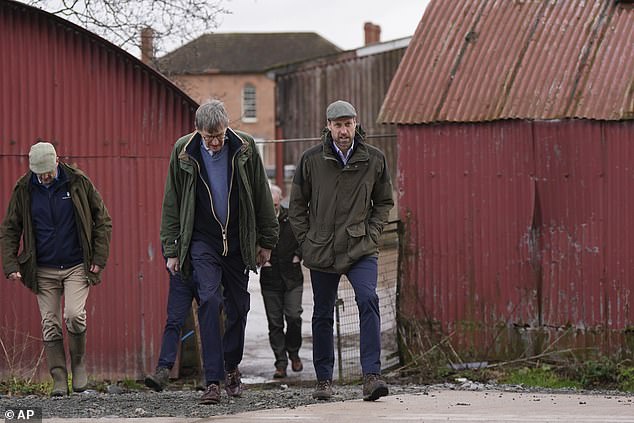 The Prince of Wales could be heard saying 'Harry has been poorly' as he visited a farm on his Duchy of Cornwall estate yesterday