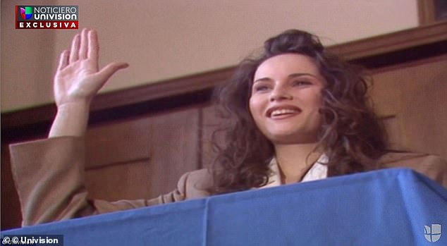 In a recently resurfaced video, filmed when she was just 23 years old, the current First Lady posed as the first female President of the United States for a Slovenian commercial