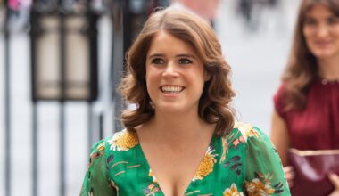 Princess Eugenie looks beautiful in a pleated skirt and Louis Vuitton bag