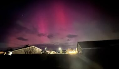 Aurora over Portrush tonight