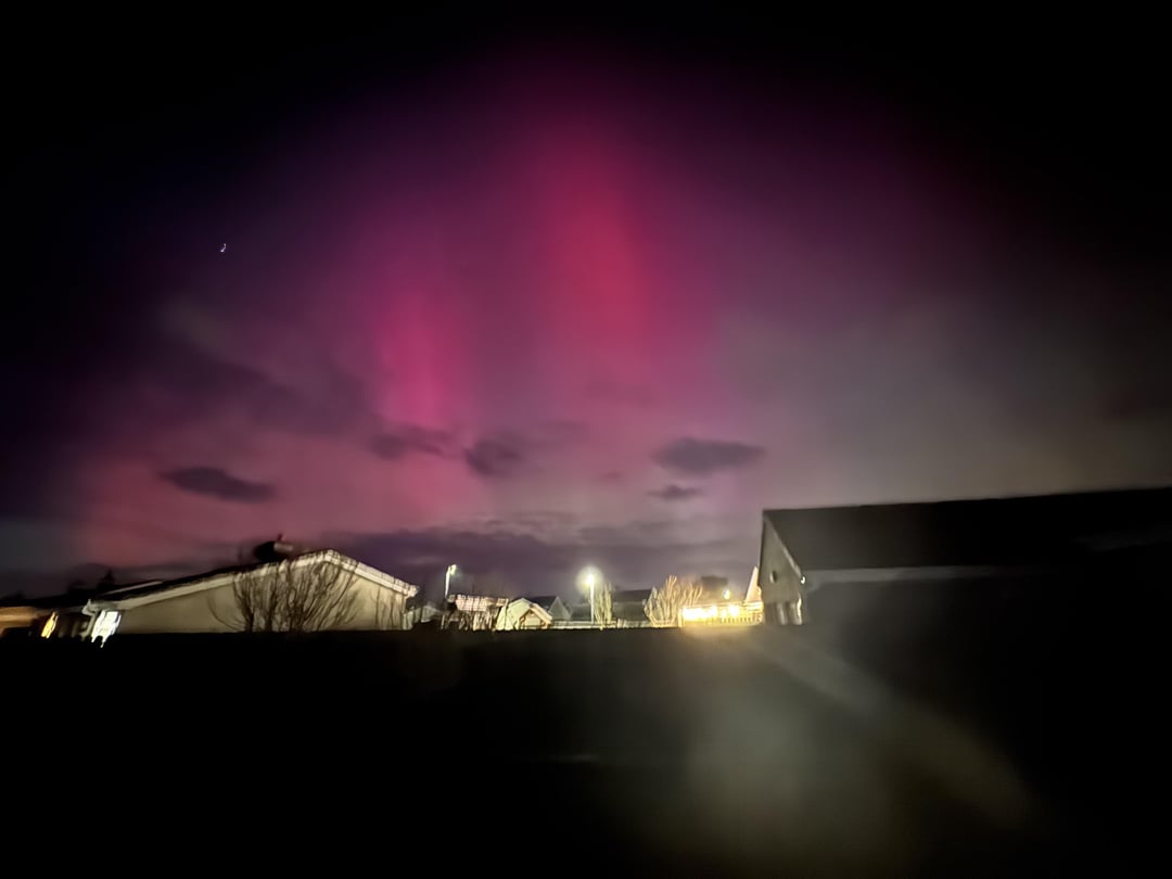 Aurora over Portrush tonight