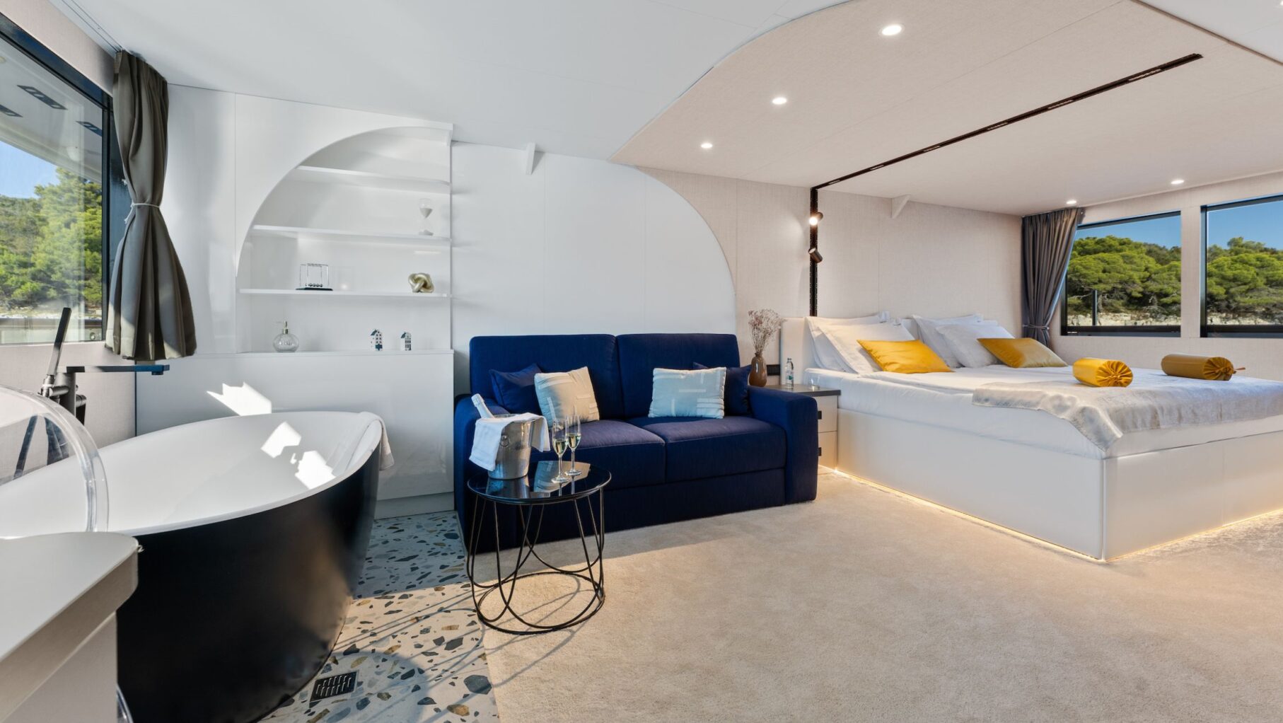 A suite onboard the Alfa Mario