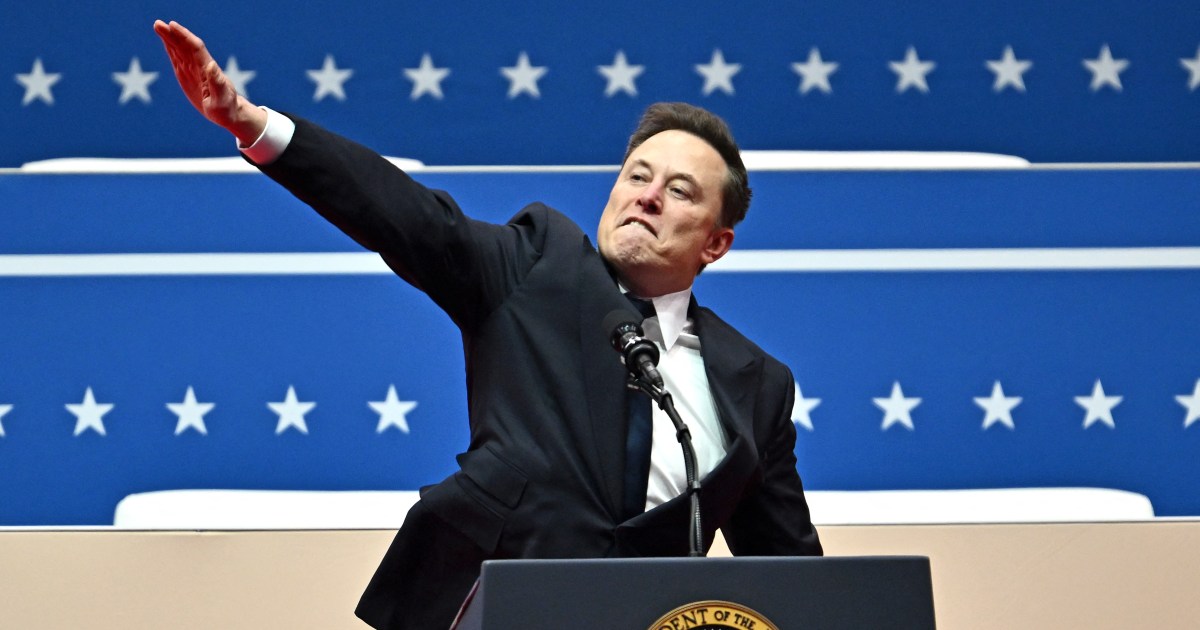 Musk accused of giving Nazi salute during Trump inauguration celebrations | Donald Trump News