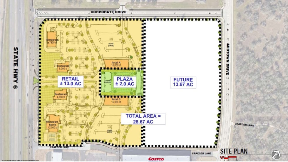 College Station City Council approves development plans proposed by Corinth Group in January 9...