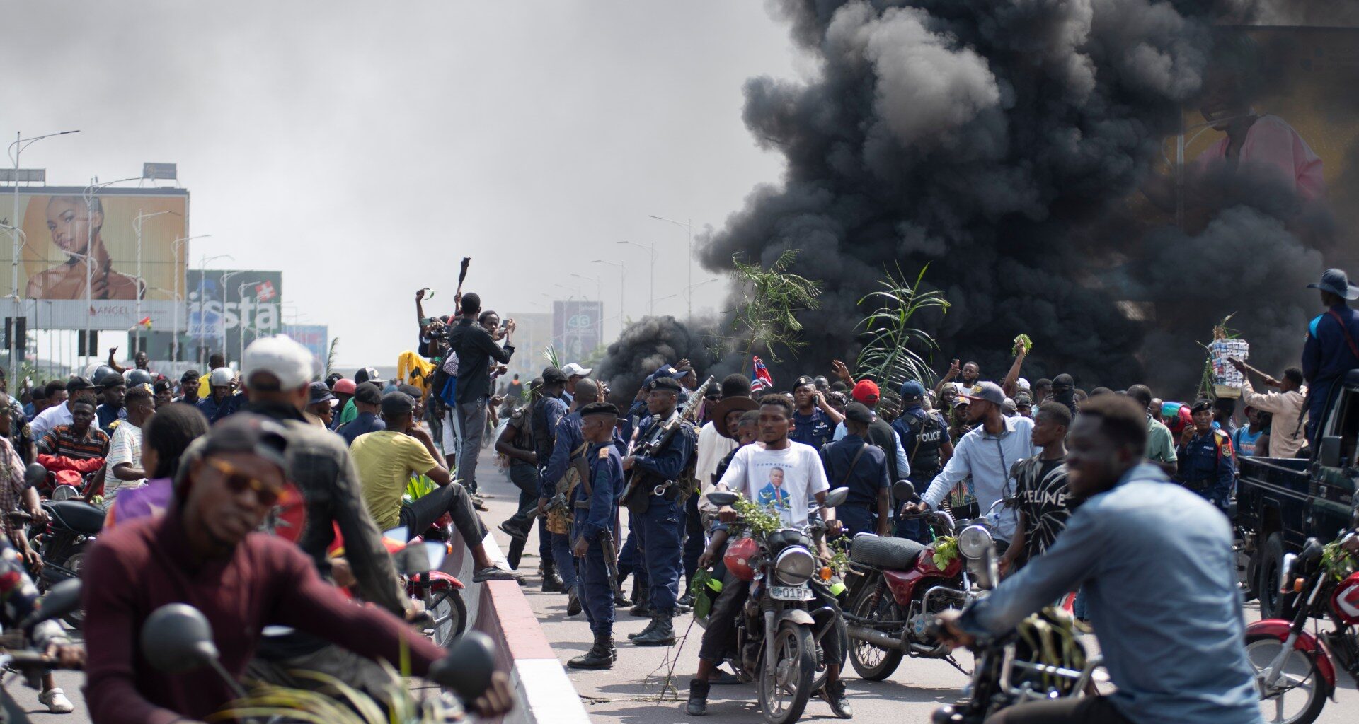 Tyres burned, embassies attacked in DR Congo’s Kinshasa protests | Protests News