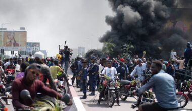 Tyres burned, embassies attacked in DR Congo’s Kinshasa protests | Protests News