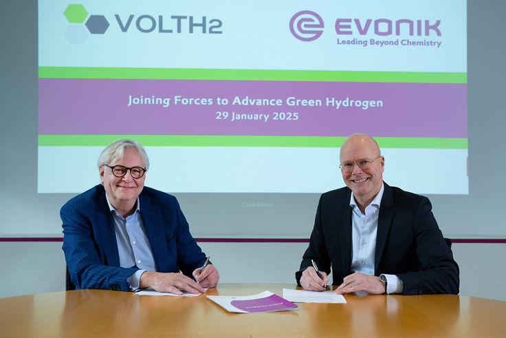 Evonik and VoltH2 to advance hydrogen production in the Netherlands
