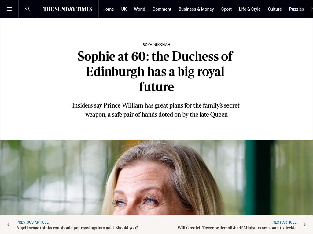 Sophie at 60: the Duchess of Edinburgh has a big royal future