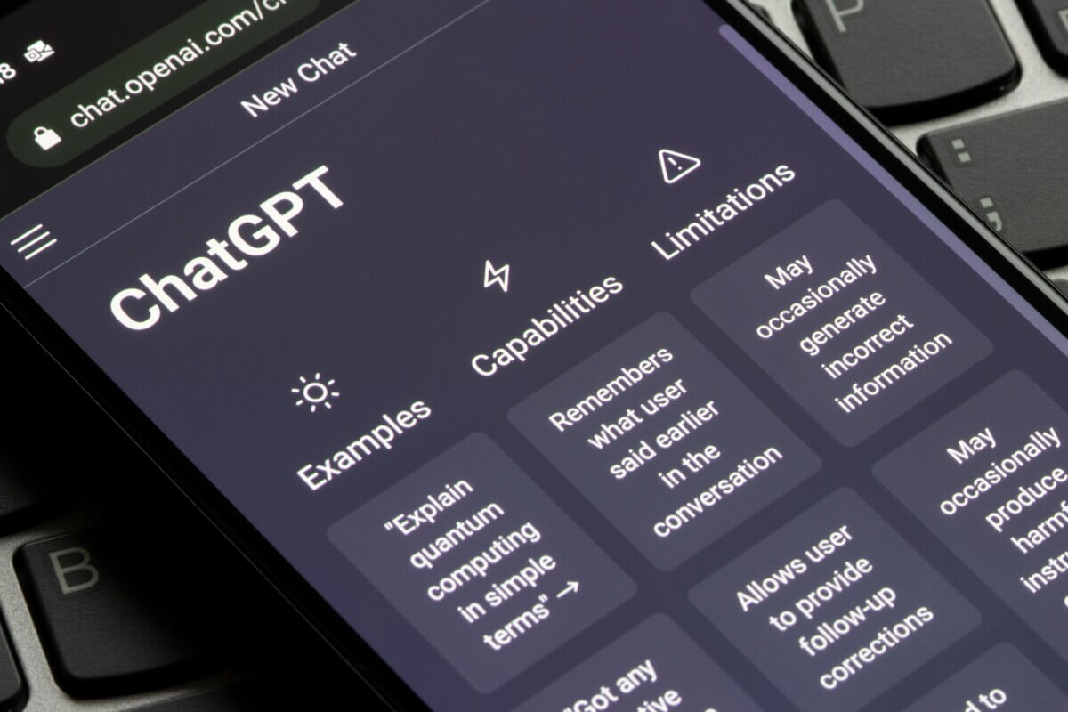 ChatGPT on smartphone