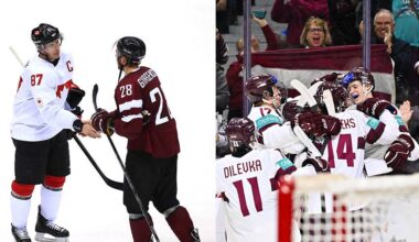 Latvian-born Blueger and Girgensons praise work ethic of Latvian U20 team