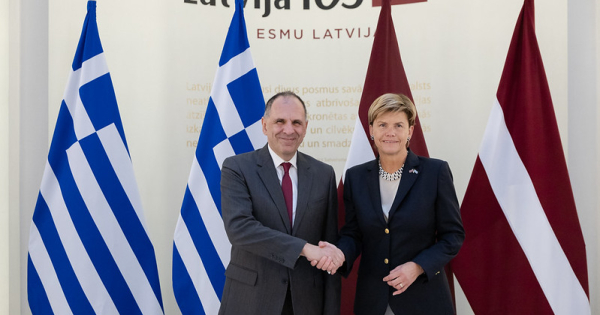 Baiba Braže un Georgijs Gerapetritis: Latvija un Grieķija ir cieši ES un NATO sabiedrotie