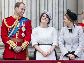 Prince William, Princess Beatrice, and Princess Eugenie