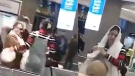 The incident took place at Tehran’s Mehrabad Airport.(X/@AlinejadMasih)