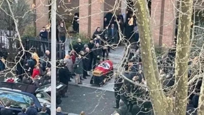 Italy court indicts 8 over fascist salutes and swastika at Rome funera