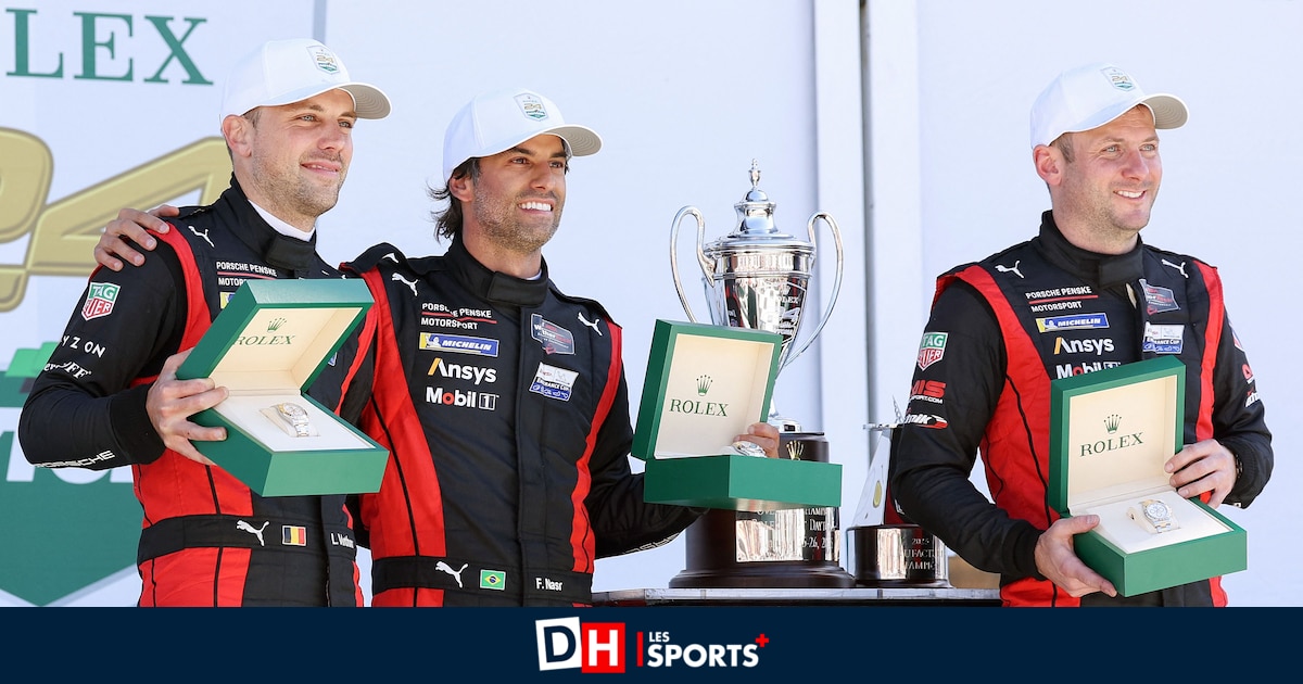 Thierry Boutsen et Didier Theys félicitent Laurens Vanthoor pour sa victoire à Daytona : "Une Rolex de plus en Belgique !"