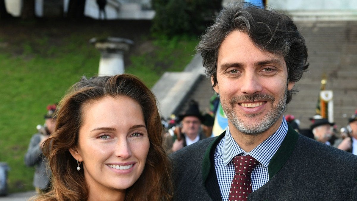 Prince Ludwig of Bavaria and Sophie-Alexandra Evekink make rare appearance following arrival of first child