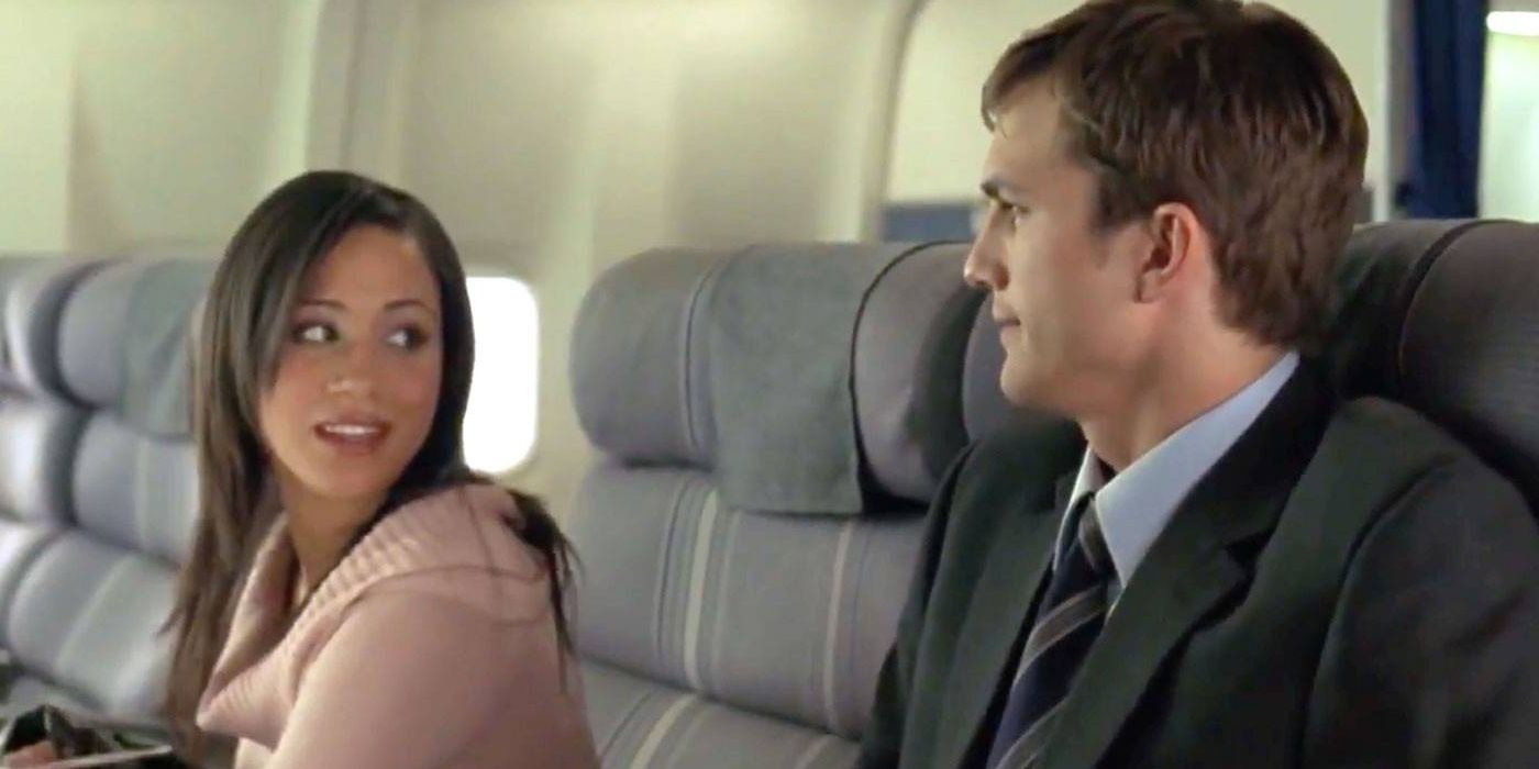 Markle on the plane in A Lot Like Love