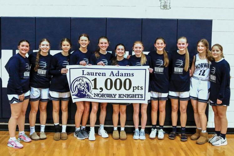 1,000 and counting: Adams hits milestone, Norway dominates Wolves | News, Sports, Jobs