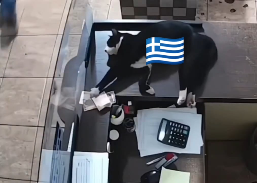 The actual footage of the Hardest working Greek-man