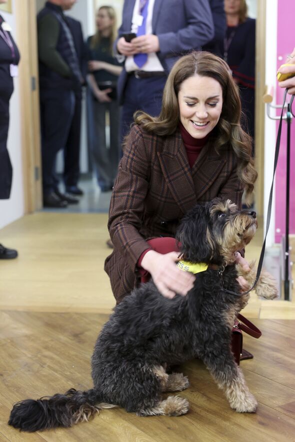 Princess Kate meets Scout the therapy dog